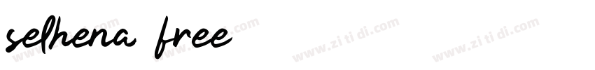 selhena free字体转换